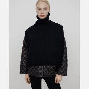 ★100% Authentic!! NWT Toteme Lambswool Bib Black XS/S★